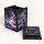 Black Crafted Loot Commander deck box with original purple artwork, magnetic lid and card display