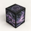 Closed black Commander deck box with original dark purple artwork