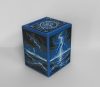 Closed blue Commander deck box with original water-inspired artwork and magnetic lid