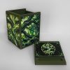 Green Crafted Loot Commander deck box with original artwork, lid and card holder.