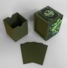 Green Commander deck box components and dividers for organising trading cards.