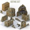 Foldable Terrain Set – Gothic Set