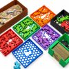 The Isle of Cats organizer with colorful 3D printed trays
