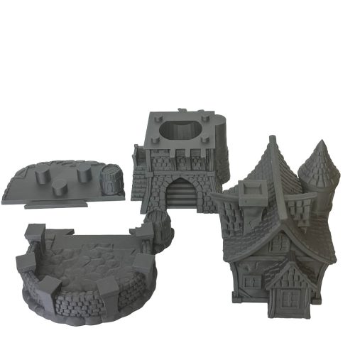 Medieval House Dice Tower