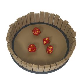 Wooden Fence Dice Tray